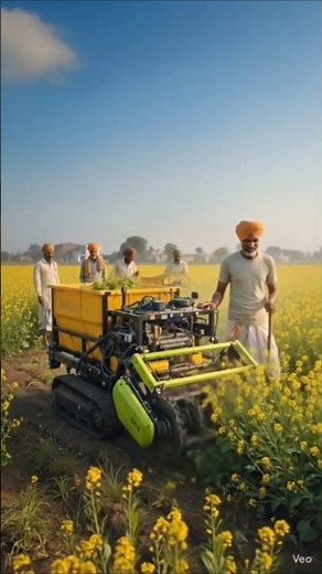 Smart Farming Revolution 🚜🌾 | Modern Mustard Harvesting Machine