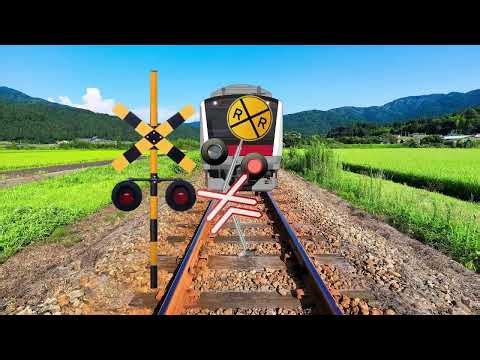 【踏切アニメーションLIVE】自由に動くふみきりカンカン♪ # 655 Fumikiri that moves freely ♪ #655