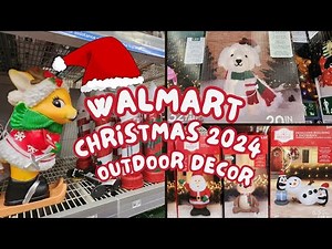WALMART CHRISTMAS 2024 * OUTDOOR DECORATION * CHRISTMAS LIGHTS +