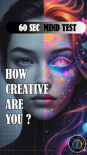 How Creative Are You? 🔥 60 Sec Creativity Test 💡 | Psychology Facts For Self Improvement #shorts