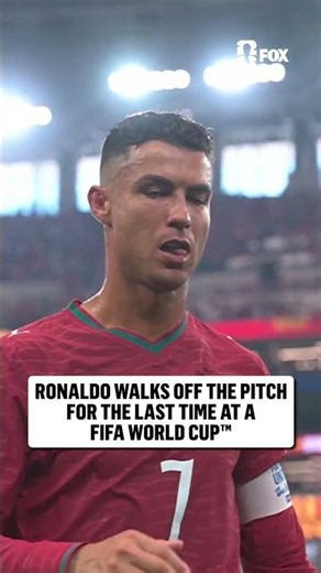 A legend walks off the FIFA World Cup stage for possibly the final time. Thank you, Ronaldo. 🇵🇹