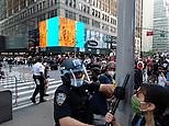 Tensions flair in Times Square during protests