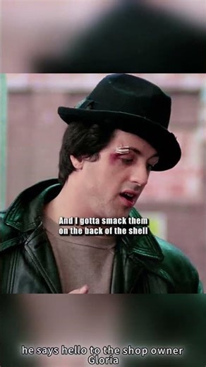 Rocky’s "Shell Shock" Joke: The Sweet Side of a Fighter 🐢#RockyBalboa #Butkus #MovieMoments