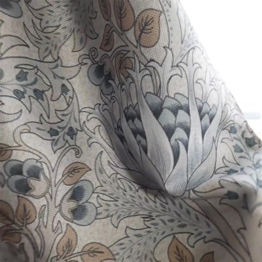 William Morris Curtains Print Willow Bough: Vintage Victorian Panel, Grey Color, on Linen, Velvet or Blackout Custom Drapes - Etsy