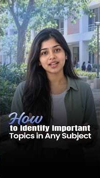 How to Identify Important Topics in Any Subject