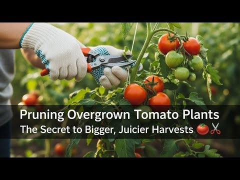 Pruning Overgrown Tomato Plants The Secret to Bigger, Juicier Harvests 🍅✂️