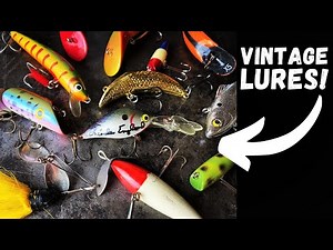 Angler opens box full of vintage lures (RARE)
