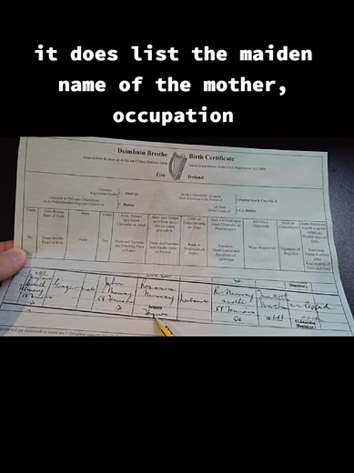 A closer look at a Full birth certificate.