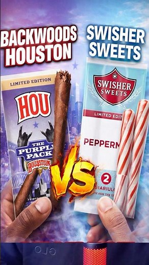 Backwoods Houston Purple Pack Vs Swisher Sweets Peppermint Which One #comparison #PurplePack