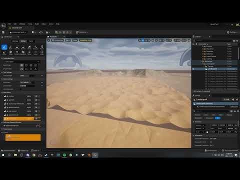 Can someone help me with this issue I have in UE5? I explain/show the issue in the video but, basically, most of my ground goes flat the second I switch to the Landscape Mode and do any action. Also, a message of "Brush initialize" always appears twice in the top left corner when the bug happens.