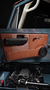 Unapologetically lavish. This 1967 Classic Ford Bronco boasts the iconic ranger stripes down the side and hood, as well as Velocity custom interior, modern technology, and uncut fenders for a timeless look. #builtbyvelocity #classicfordbronco #fordbronco #custombronco | Velocity Restorations