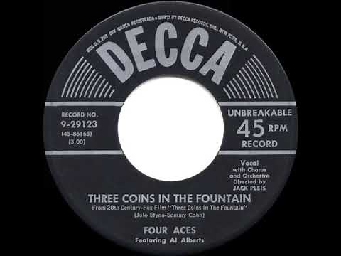 1954 HITS ARCHIVE: Three Coins In The Fountain - Four Aces (a #1 record)