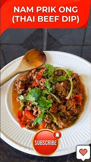 The authentic taste of Northern Thailand with this easy Nam Prik Ong recipe! 🇹🇭 #food #shorts