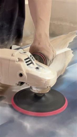 Sanding the Black Resin Table – Deep and Refined 🖤✨