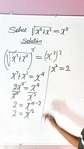 28K views · 493 reactions | Exponential Equation with radical. #indices #algebra | Great Minds Mathematics Class | Facebook