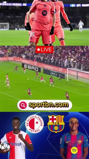 Slavia Prague vs Barcelona en vivo live streaming football soccer ⚽️ 🔴 #slaviaprague #slaviapraha #fcbarcelona #barcelonafc #uefachampionsleague