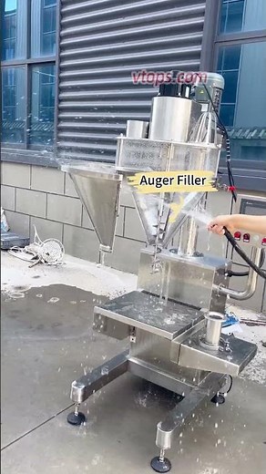 Flushing Easy-to-clean Hopper Servo Motor Auger Filler | Precision Powder Filling Machine