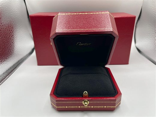Vintage Cartier Ring Box Red Jewelry Case With Outer Box Authentic 96988 - Etsy