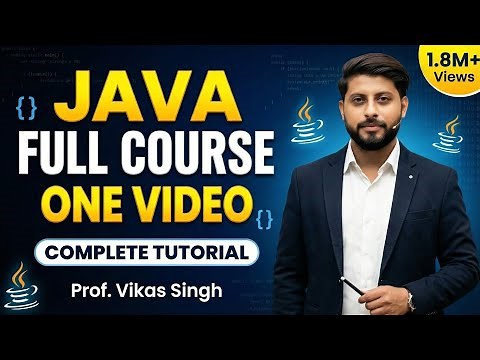 Java Programming Full Tutorial in One Video (2024) | Java full course