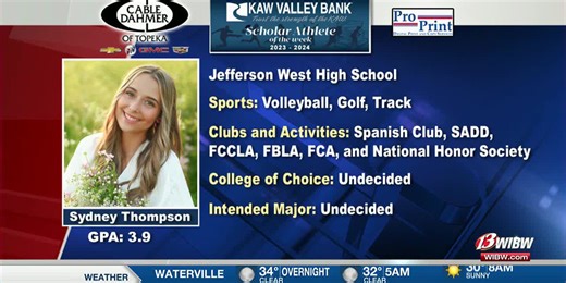Scholar Athlete of the Week: Sydney Thompson