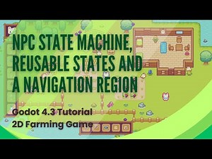 Cow NPC State Machine, Reusable States, Navigation Region and Agents - Godot Tutorial - Pt 11