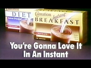 1991 Carnation Instant Breakfast Commercial ... You're Gonna Love It In An Instant