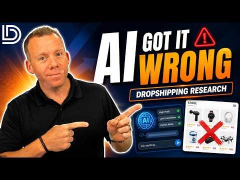 I Used AI for Dropshipping Research… It Was Wrong