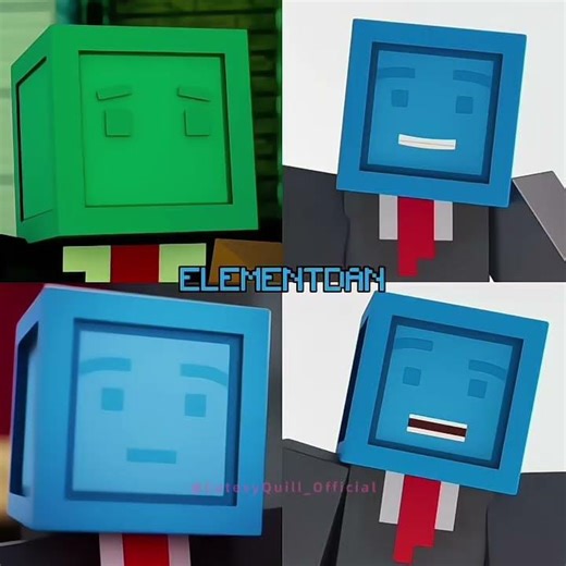 Element Animation's Characters (Minecraft) but in a PIXEL VOICE [Part 2]