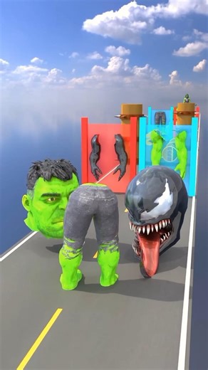 Can Hulk Fix His Body? 😱 Hulk Body Part Challenge! 🔥#Hulk