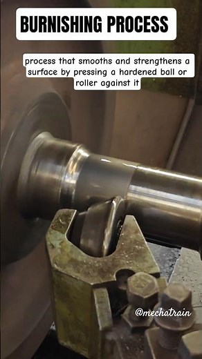 BURNISHING PROCESS #workshop #machine #burnishing #mechanicalengineering