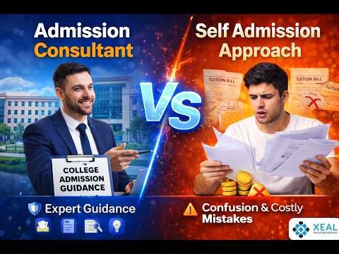 Admission Consultant vs Self Admission – Which is BETTER for You? | XEAL Education Services.