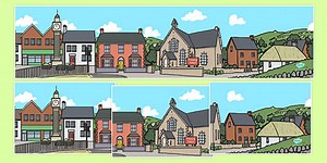 Village Small World Background