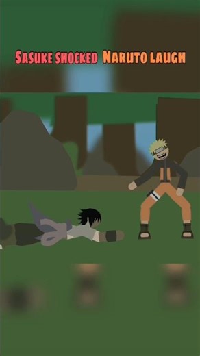 Sasuke shocked Naruto laugh funny #naruto #sasuke #jaidmeel #animation