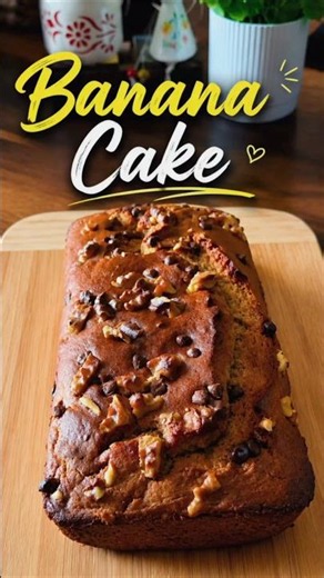 banana cake recipe | healthy 🍌 wheat walnut Cake | fluffy eggless cake | Super Moist Banana Cake