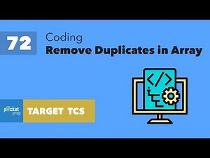 L72 - Remove Duplicate numbers in array - Coding