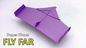How to fold origami airplane that fly far - Paper folding origami plane - DIY and paper crafts | Creative Art & Craft Ideas