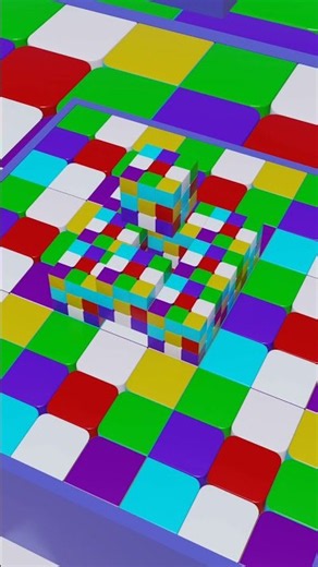 Neon Cube Pop up #satisfying #neon