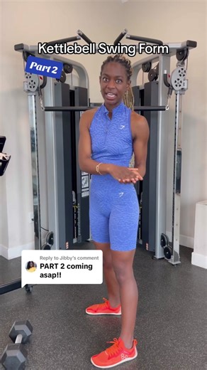 Replying to @Jibby PART 2 Kettlebell Swing Form (but with a dumbbell 😅). If you have sny other tips put them in the comments below! We’re here to learn 👍🏿#kettlebellswing #cardioendurance #vo2max #runningtips