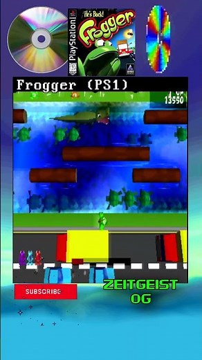 Frogger (1997) PS1 Retro Zone Gameplay