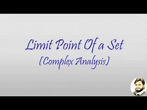 Limit Point of a Set| Accumulation or Cluster point | Complex Analysis | English | Urdo | Part- 1 |