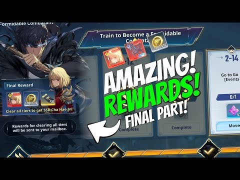 COMPLETING TRAIN TO BE A FORMIDABLE COMBATANT ! EASY GUIDE [Solo Leveling: Arise]