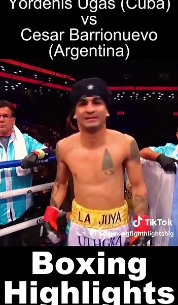 Yordenis Ugas (Cuba) vs Cesar Barrionuevo (Argentina)// Boxing Highlights #boxing #ufc #boxing🥊 #ufc_mma_sport #usaboxing