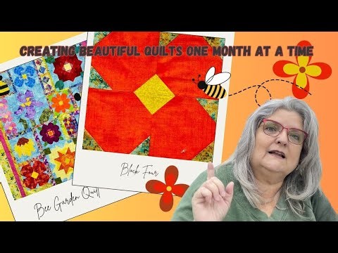 Bee Garden Quilt Block of the Month is Here! 🌸 | Easy Block 4 Tutorial