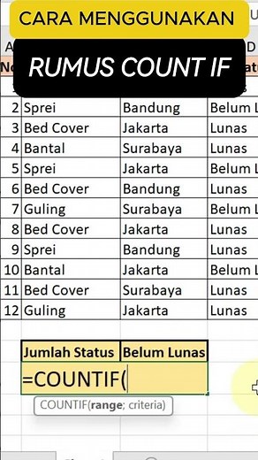 HOW TO USE THE COUNTIF FORMULA #excel #countif #if #COUNTIF FORMULA #excelpemula