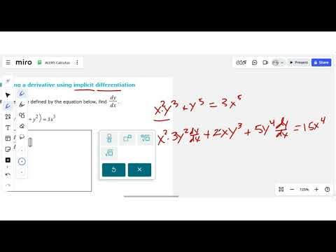 Finding a derivative using implicit differentiation