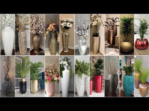 Best Corner Big Flower Vase Design Ideas For Living Room 2023