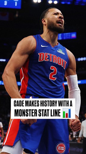 129K views · 2.2K reactions | Cade Cunningham became the first Piston to total 30+ PTS, 10+ AST, 3+ STL and 3+ BLK in a game since blocks and steals were first recorded in 1973-74!  | NBA | Facebook