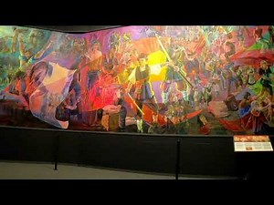Amish Mennonite Heritage Center Berlin Ohio | fascinating behalt cyclorama mural | town walking tour
