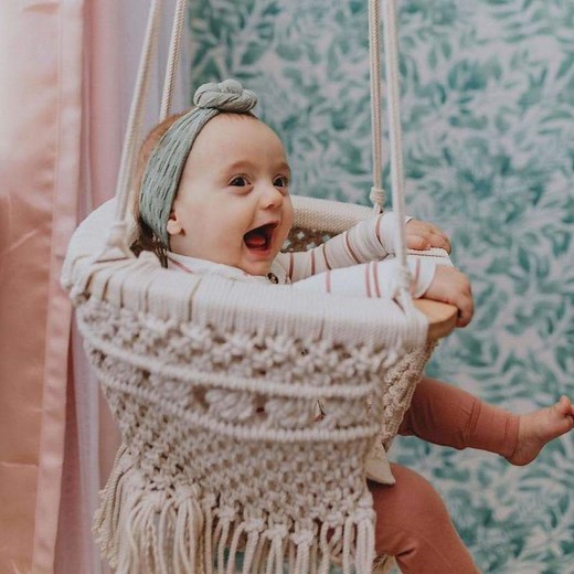 Macrame Baby Swing | 100% Organic Cotton | Finn   Emma