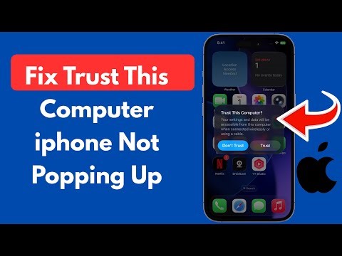 Fix ‘Trust This Computer’ iPhone Not Popping Up | Trust This Device Not Showing on iPhone